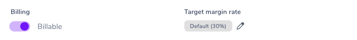 Project billing