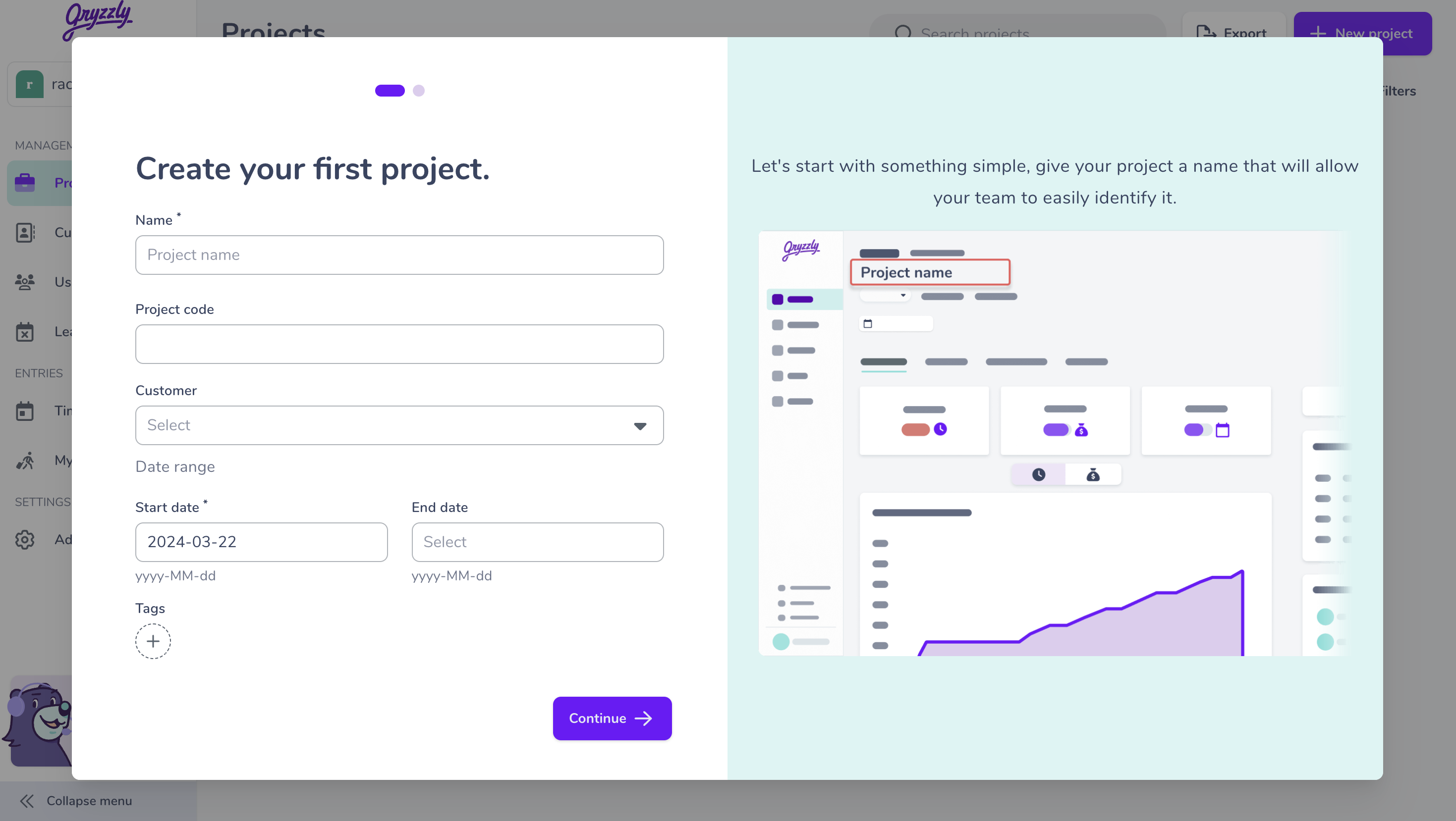 create first project