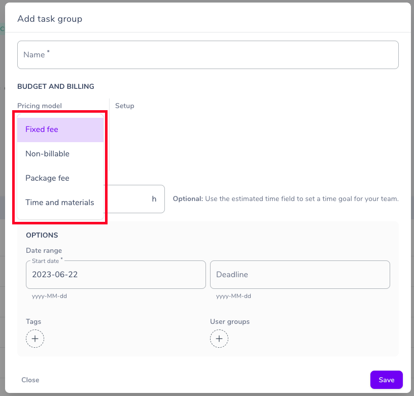 Billing method