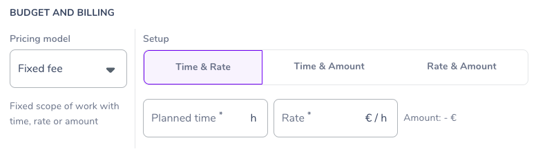 Fixed fee