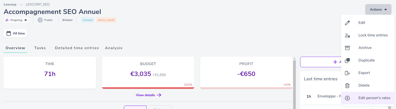 edit rate