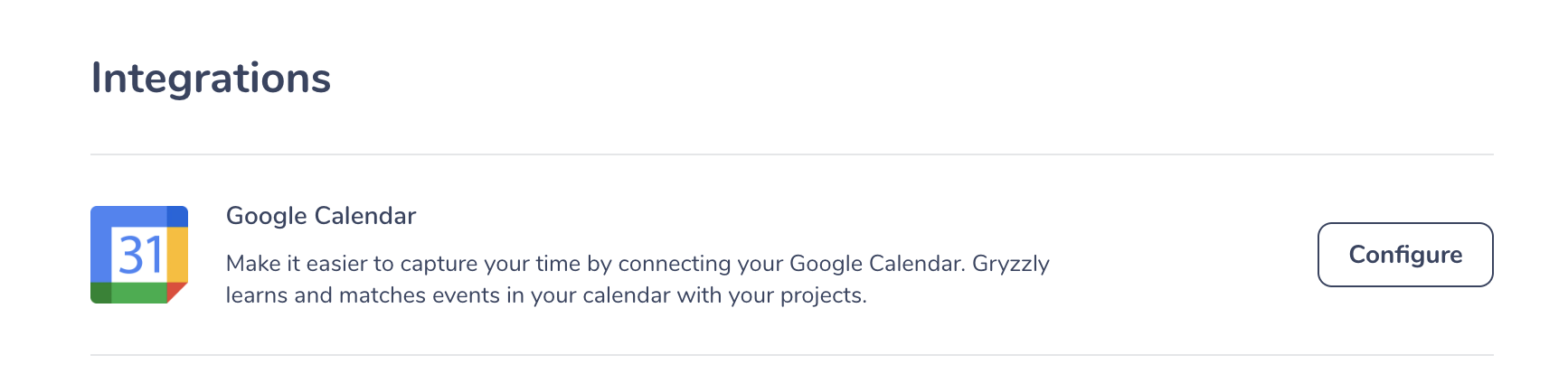 Connect Google Calendar