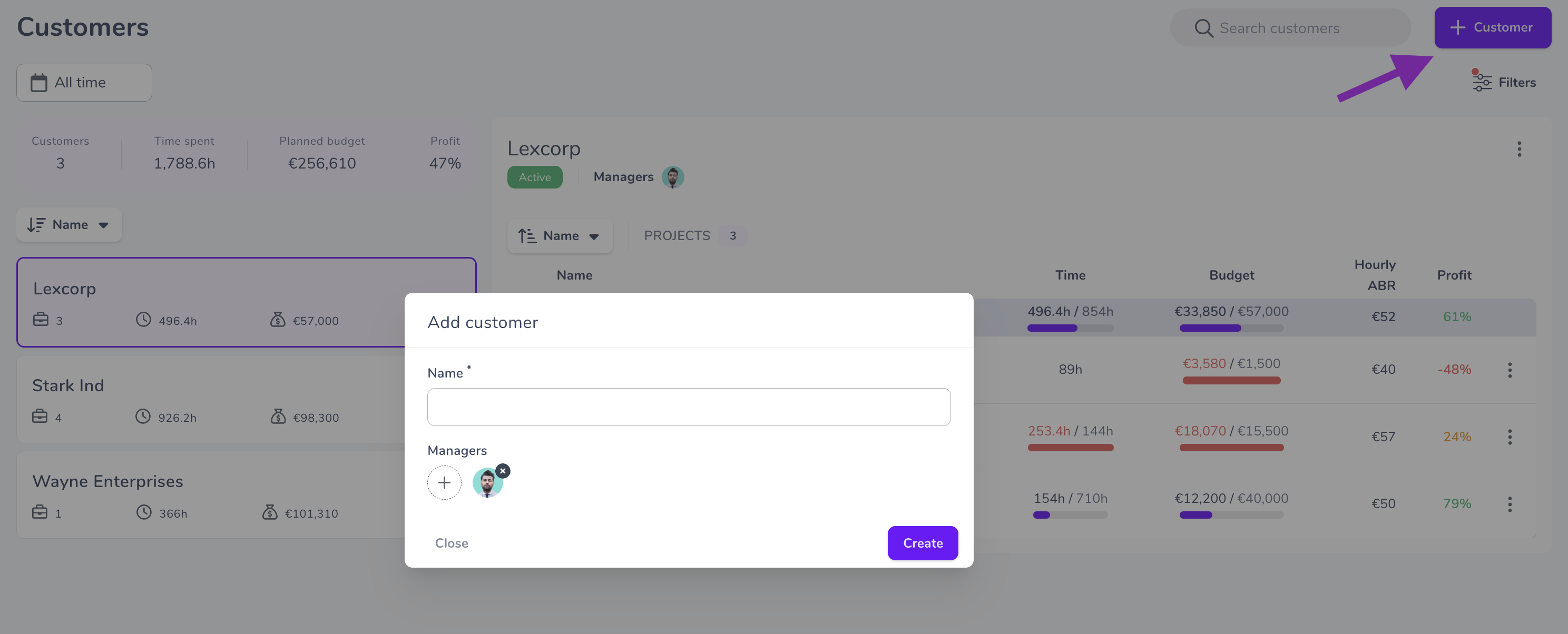 Create clients