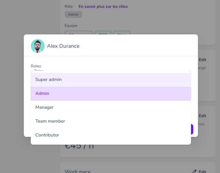 set contributor role