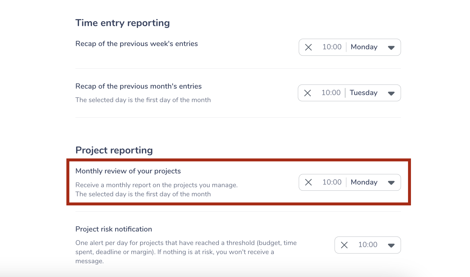 monthly review