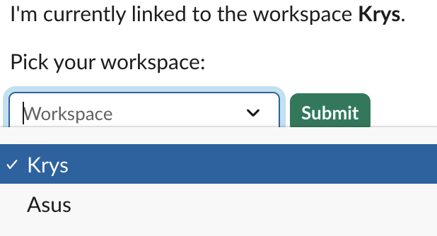 choose workspace