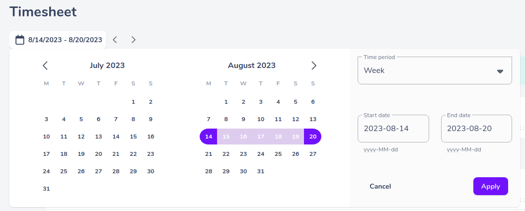 filter by date