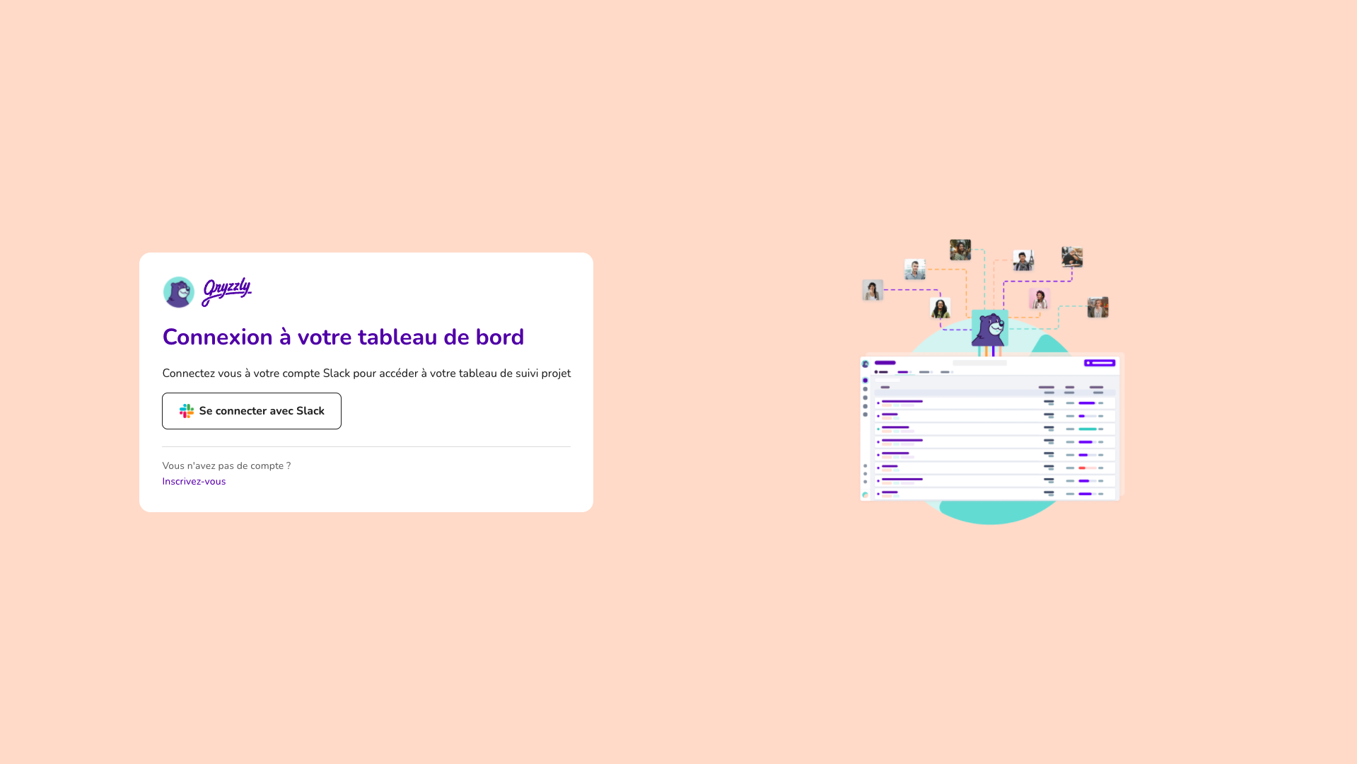 Connexion tableau de bord