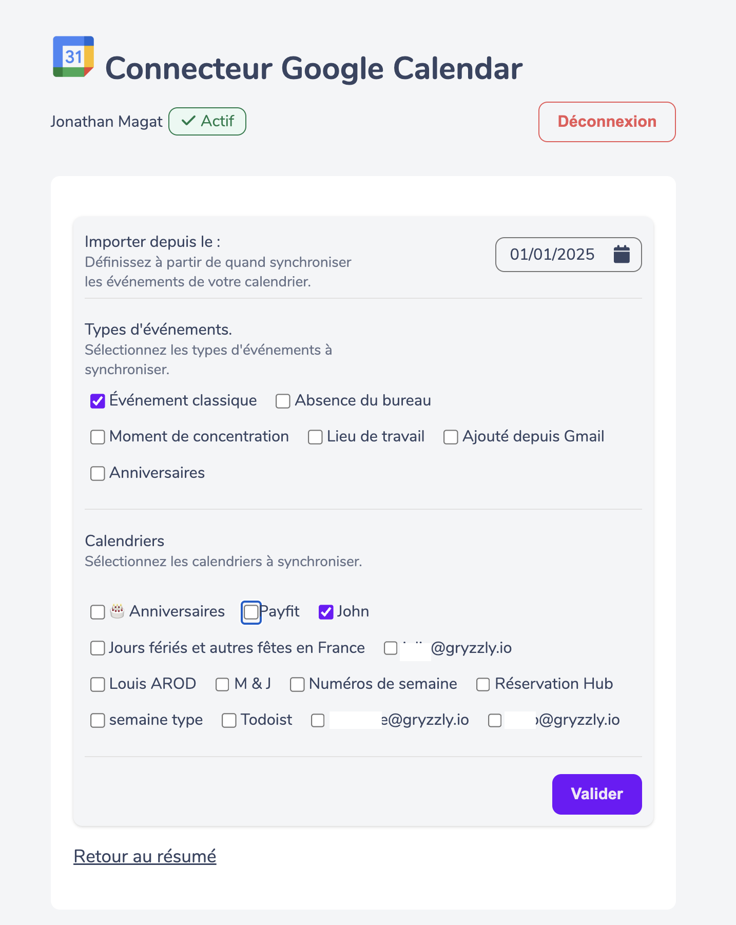 Personnaliser vos typologies d’événement