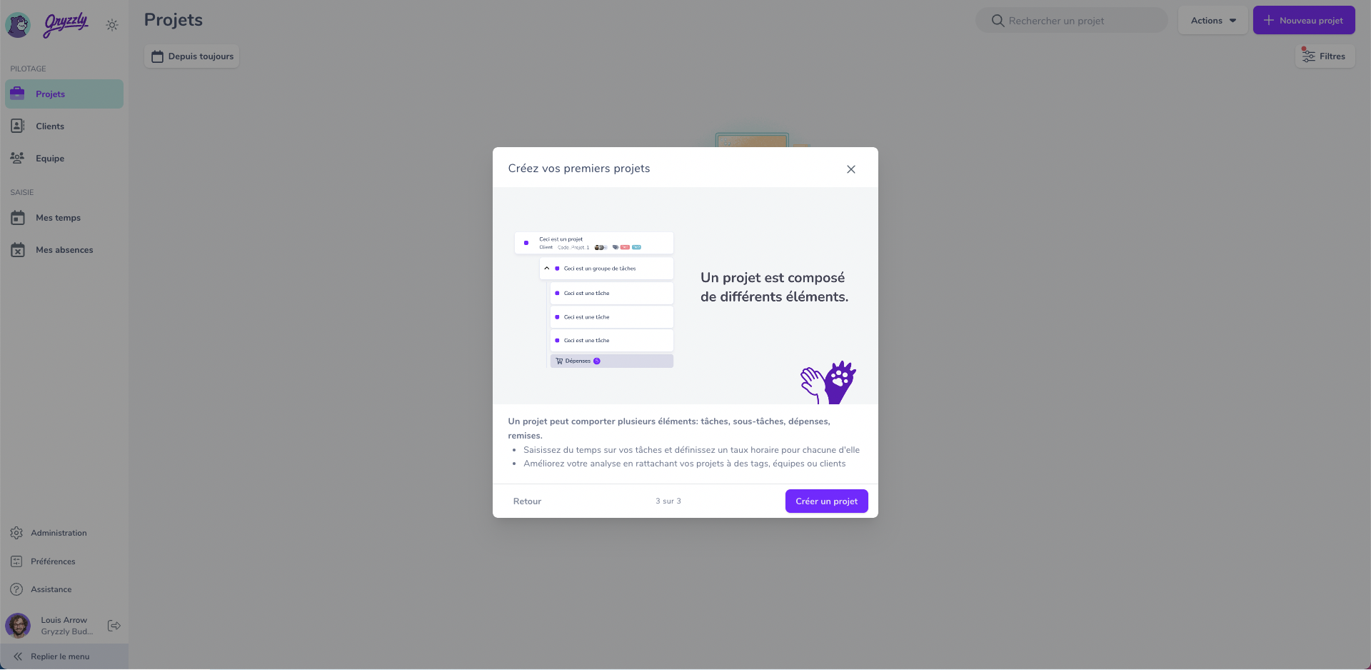 Créer un projet 