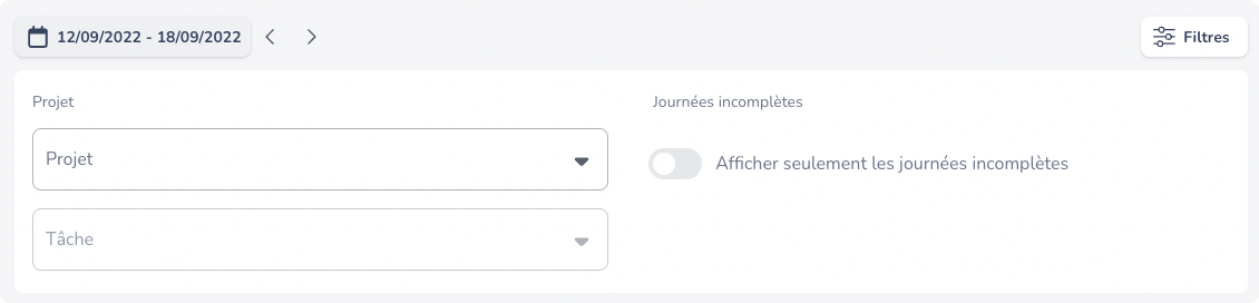 Filtrer les déclarations